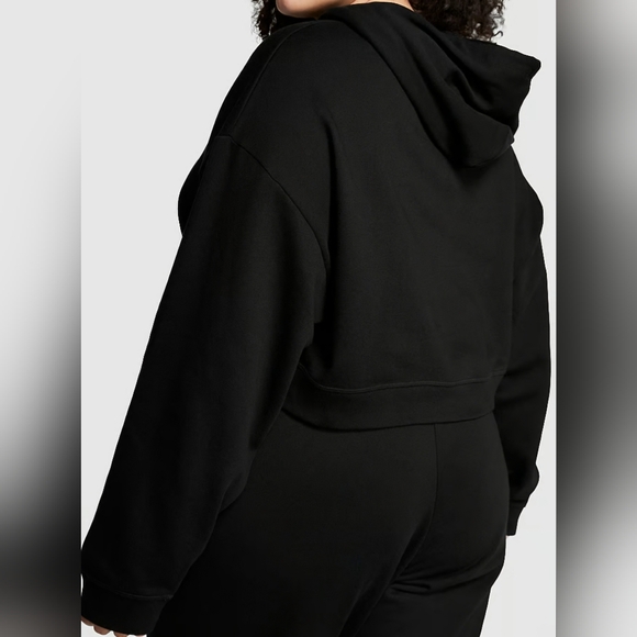 PINK (XL) Cropped Hoodie - Picture 3 of 4